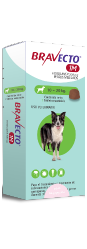 Bravecto 1 MES MED 200 mg 10- 20 kg Comprimido Masticable para control de Pulgas y Garrapatas